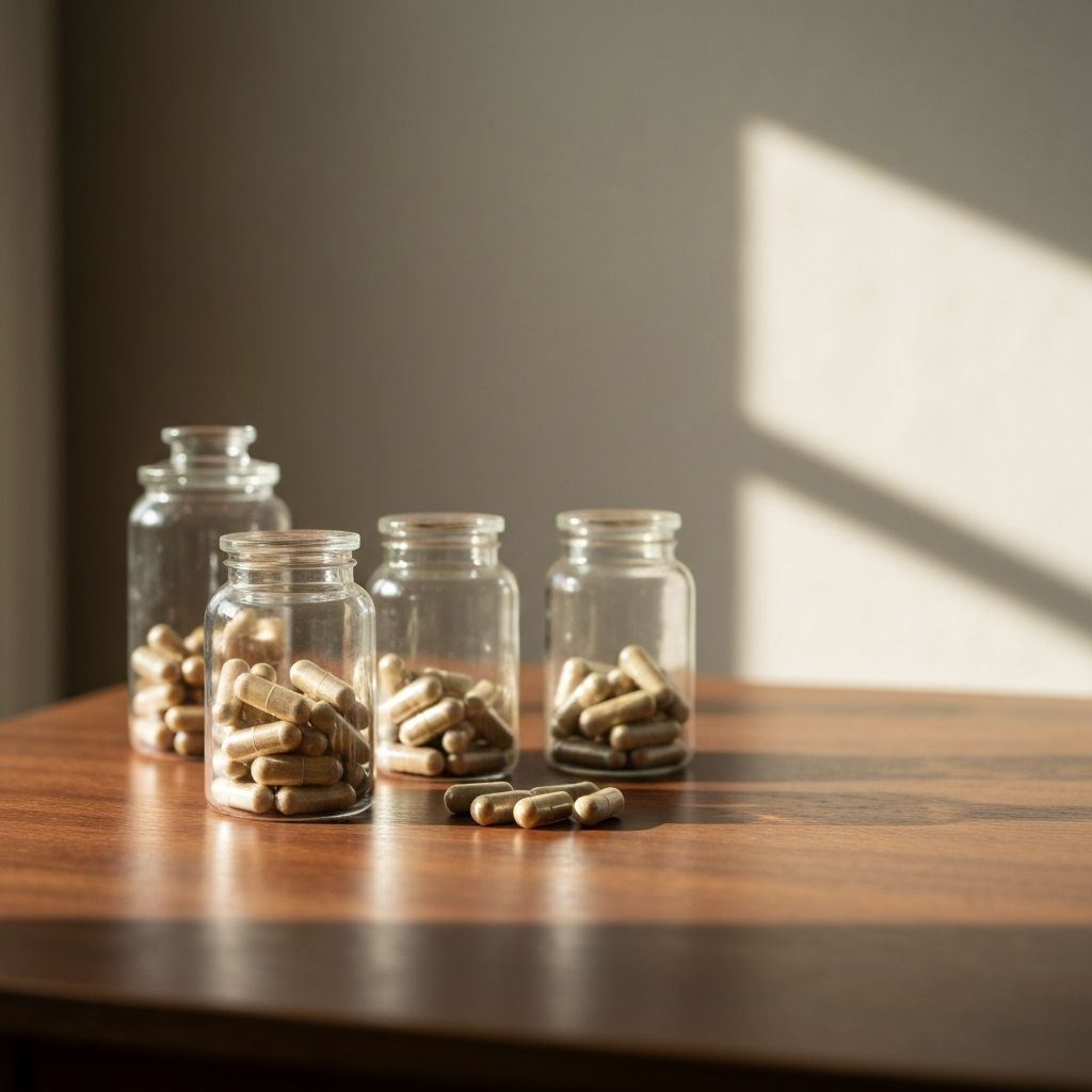 Ruhiger Morgen mit natürlichen Supplements